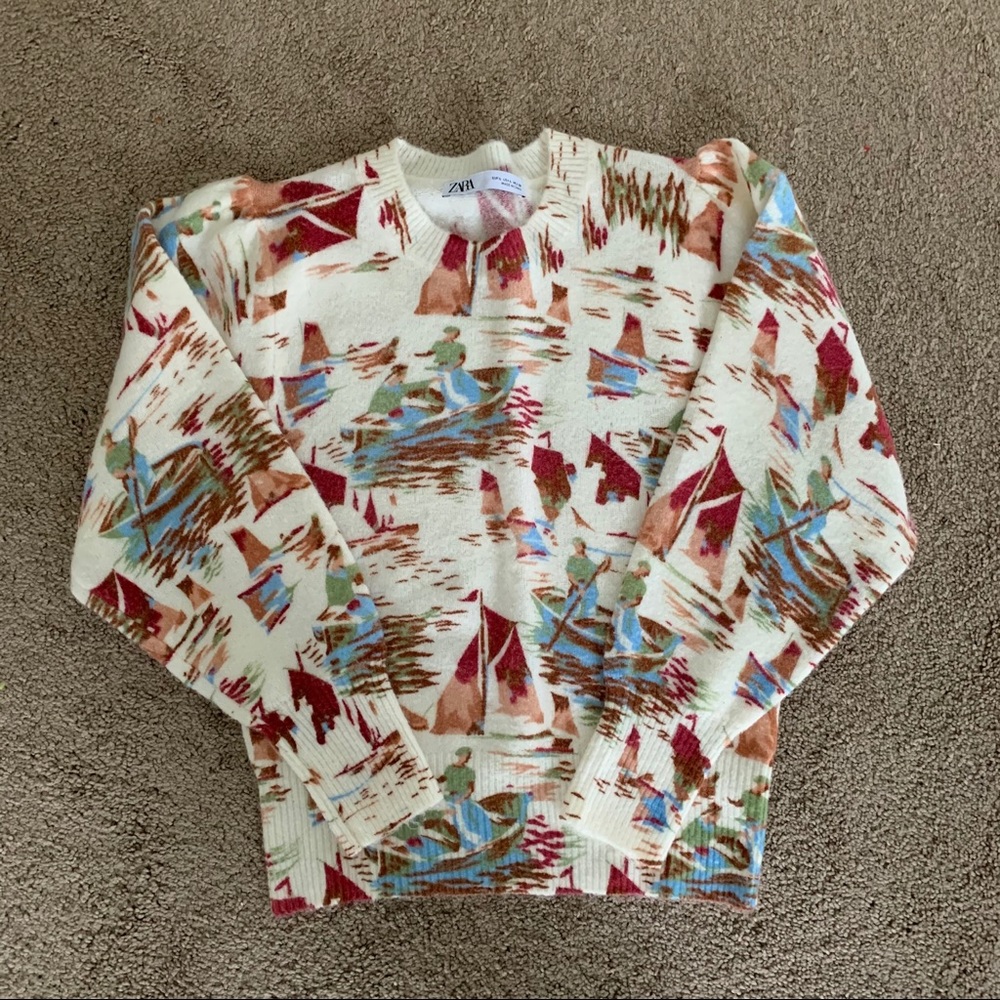 ZARA CROPPED SWEATER